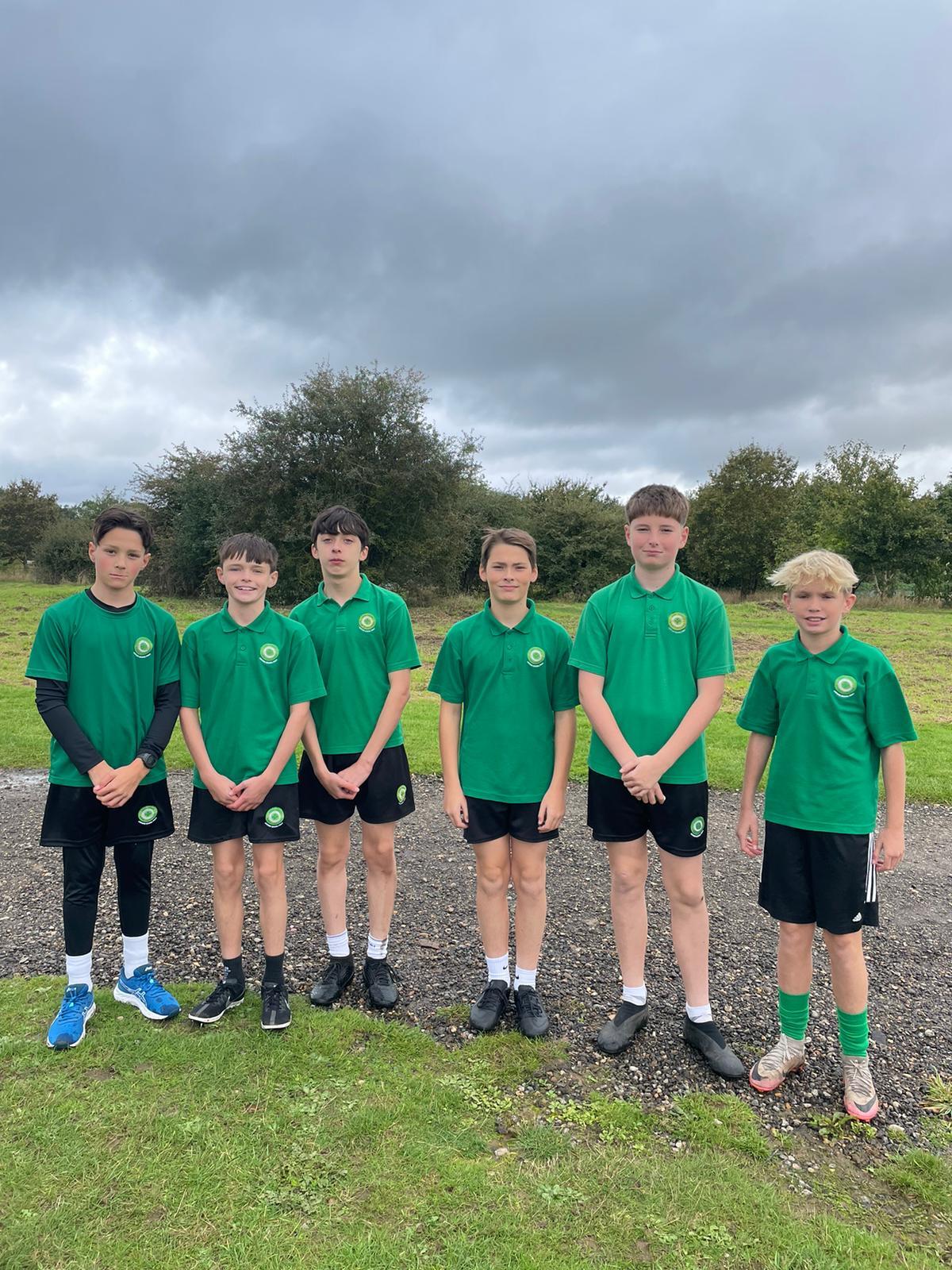 Year 8 boys cross country team 2024